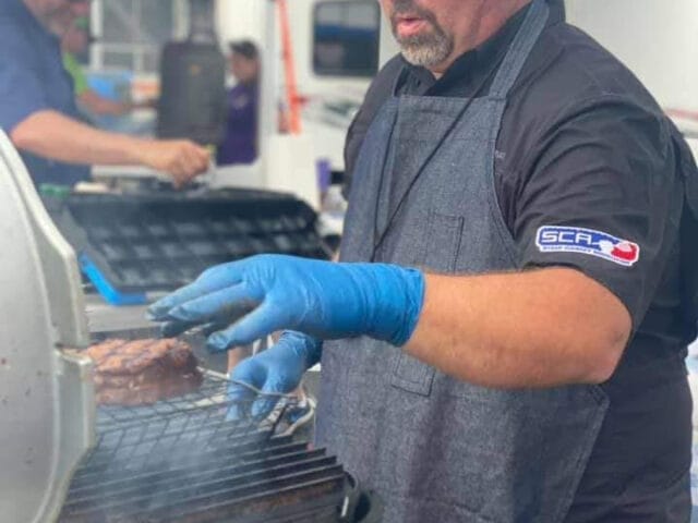 Steven Burgess Grilling a Ribeye